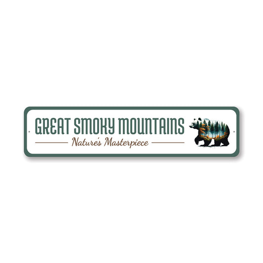 Great Smoky Mountains Nature's Masterpiece Sign