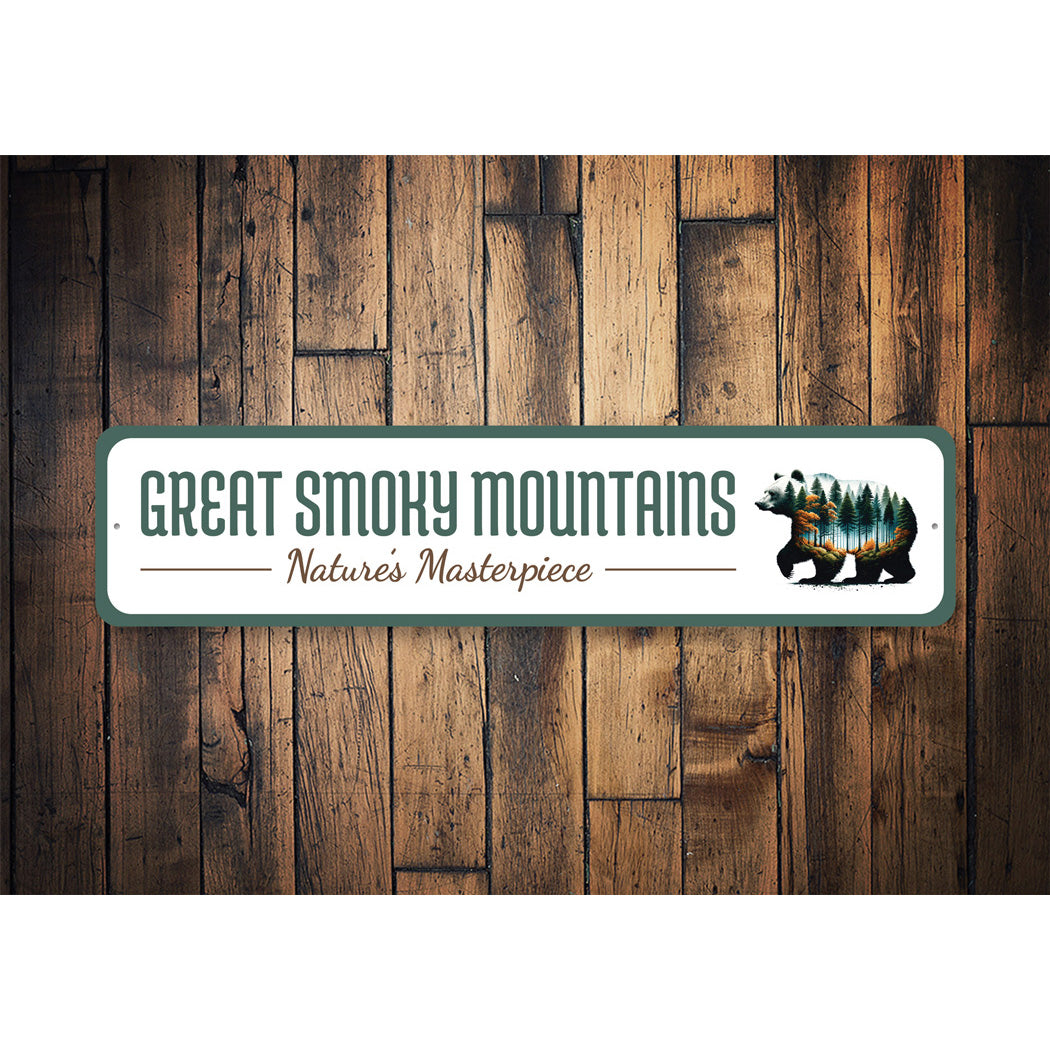 Great Smoky Mountains Nature's Masterpiece Sign