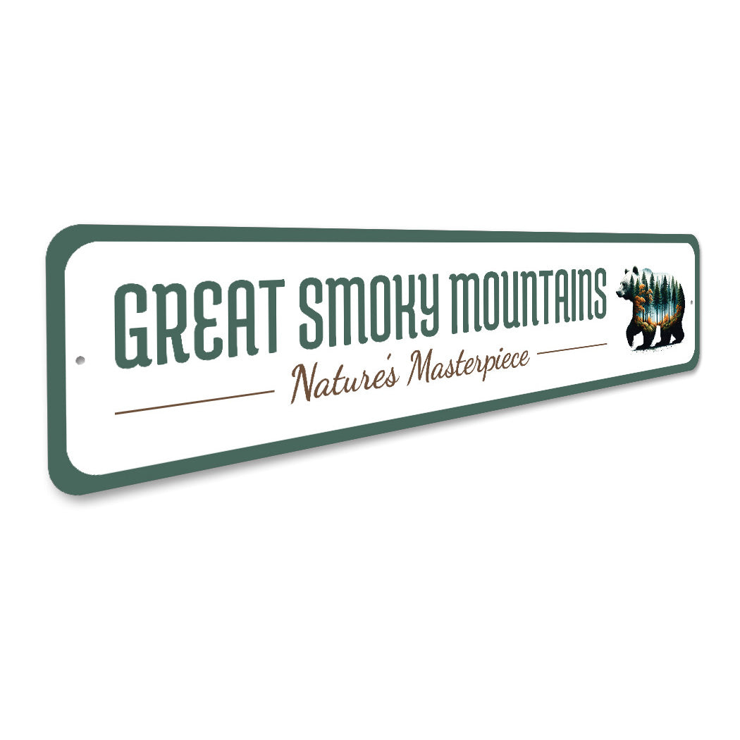 Great Smoky Mountains Nature's Masterpiece Sign