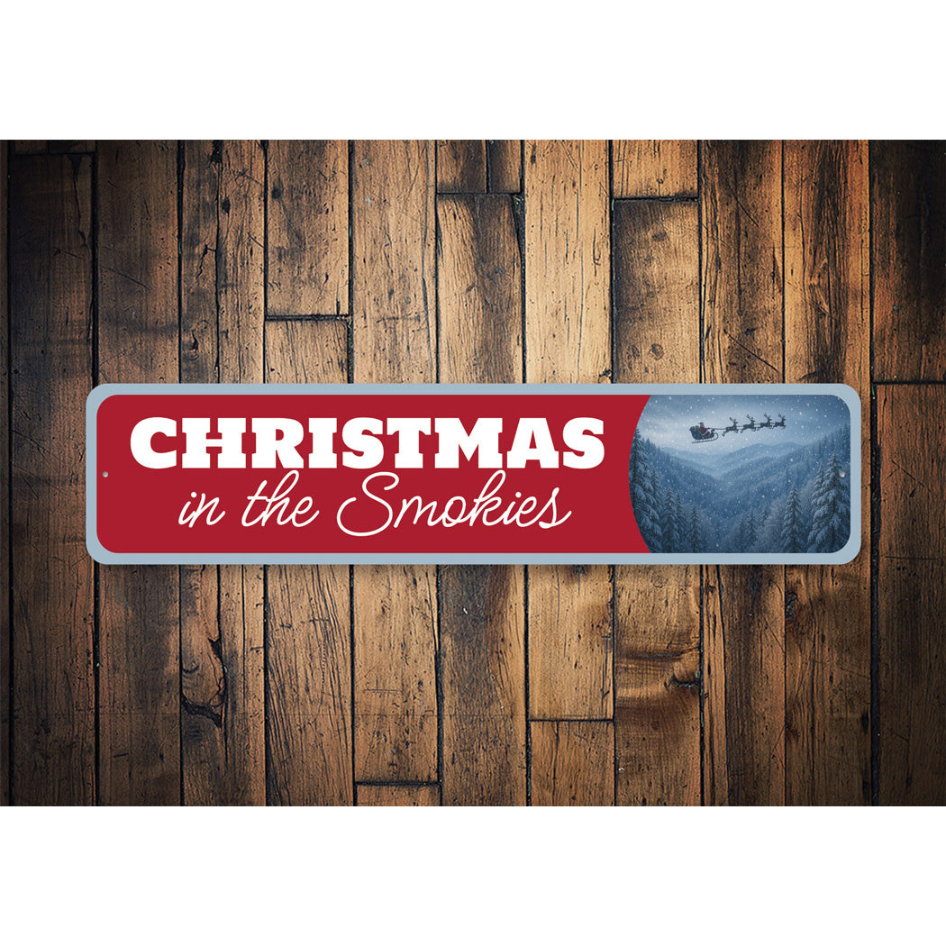 Christmas In The Smokies Mountain Sign