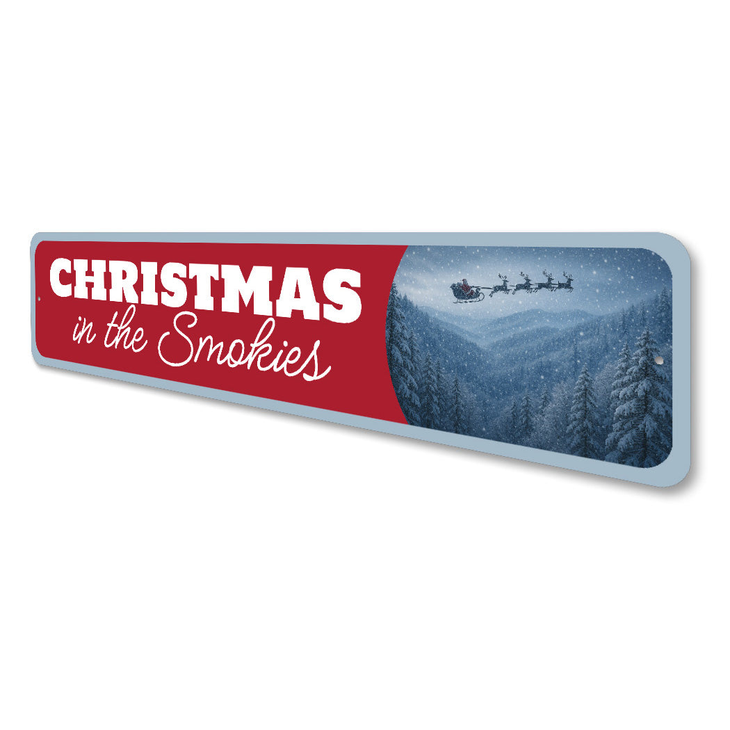 Christmas In The Smokies Mountain Sign