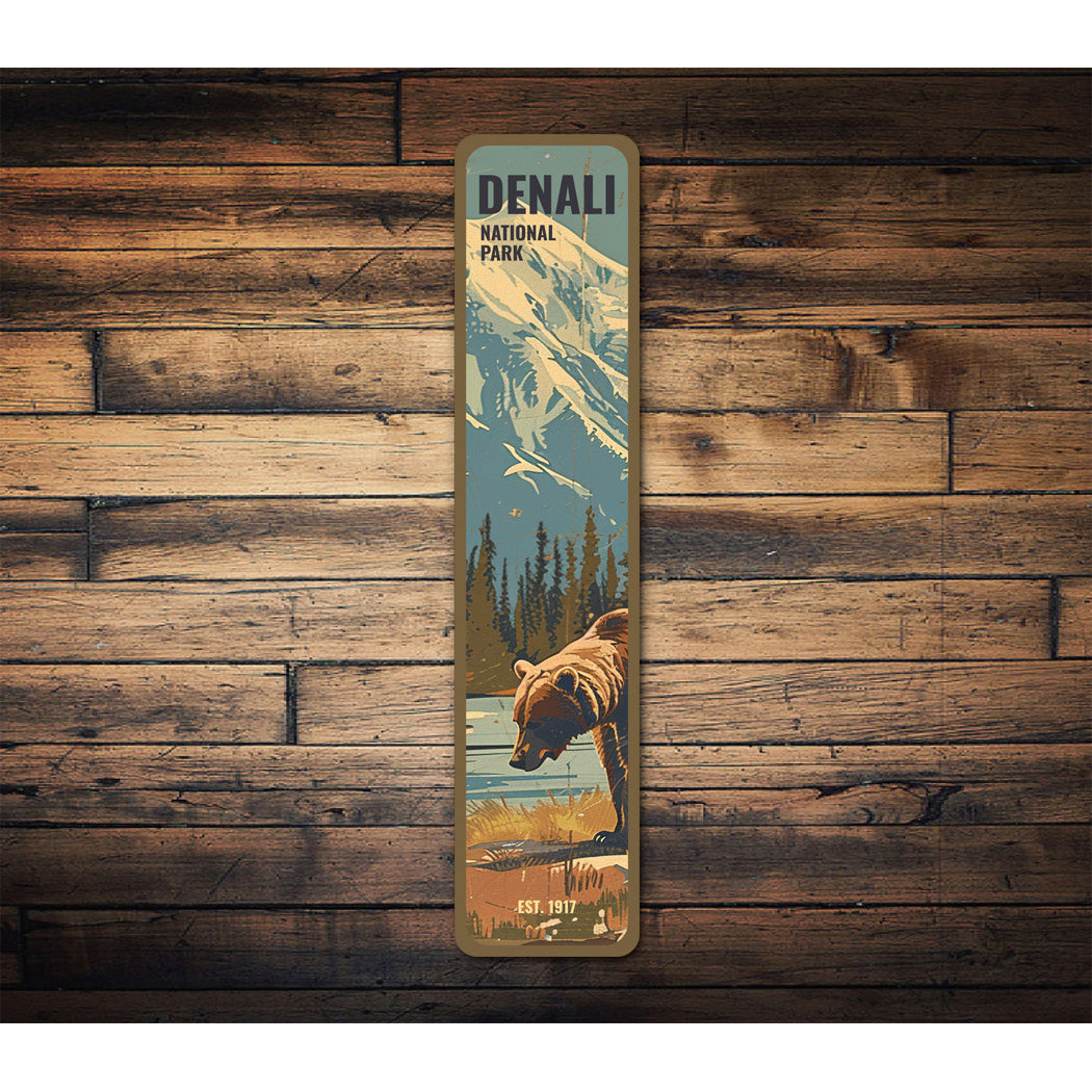 Denali National Park Wildlife Sign