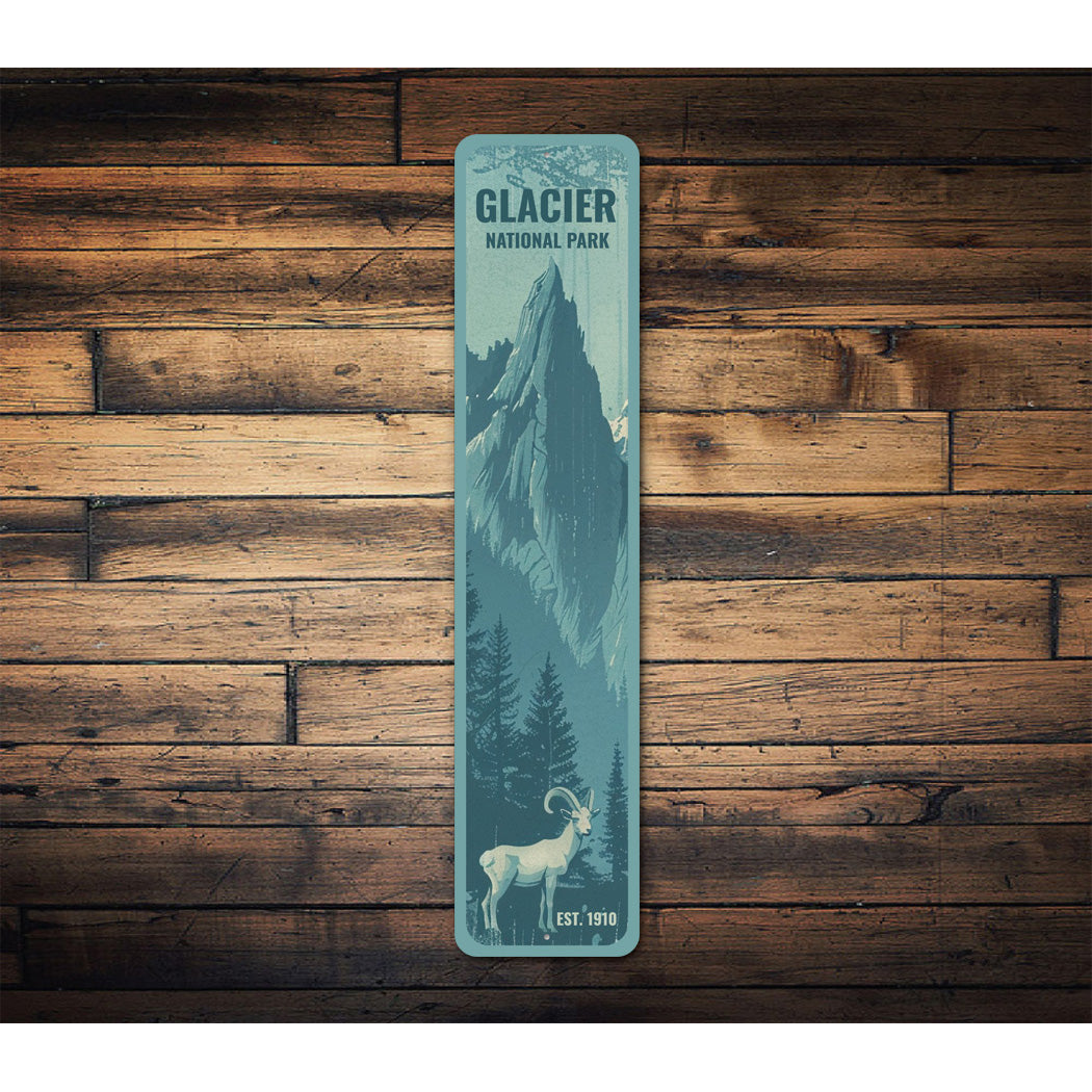 Glacier National Park Montana Sign