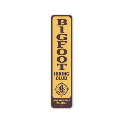 Bigfoot Hiking Club New Believers Welcome Compass Sign