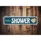 Outdoor Shower Flower Sign