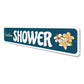 Outdoor Shower Flower Sign