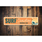 Surf And Sunshine Hawaii Surfing Sign