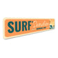Surf And Sunshine Hawaii Surfing Sign