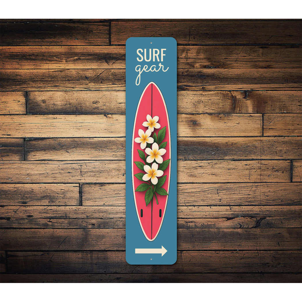 Surf Gear Surfboard Arrow Sign