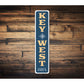 Key West Compass Coordinates Sign