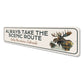 Always Take The Scenic Route Rocky Mountains Colorado Sign