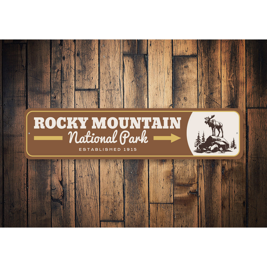 Rocky Mountain National Park Established 1915 Sign