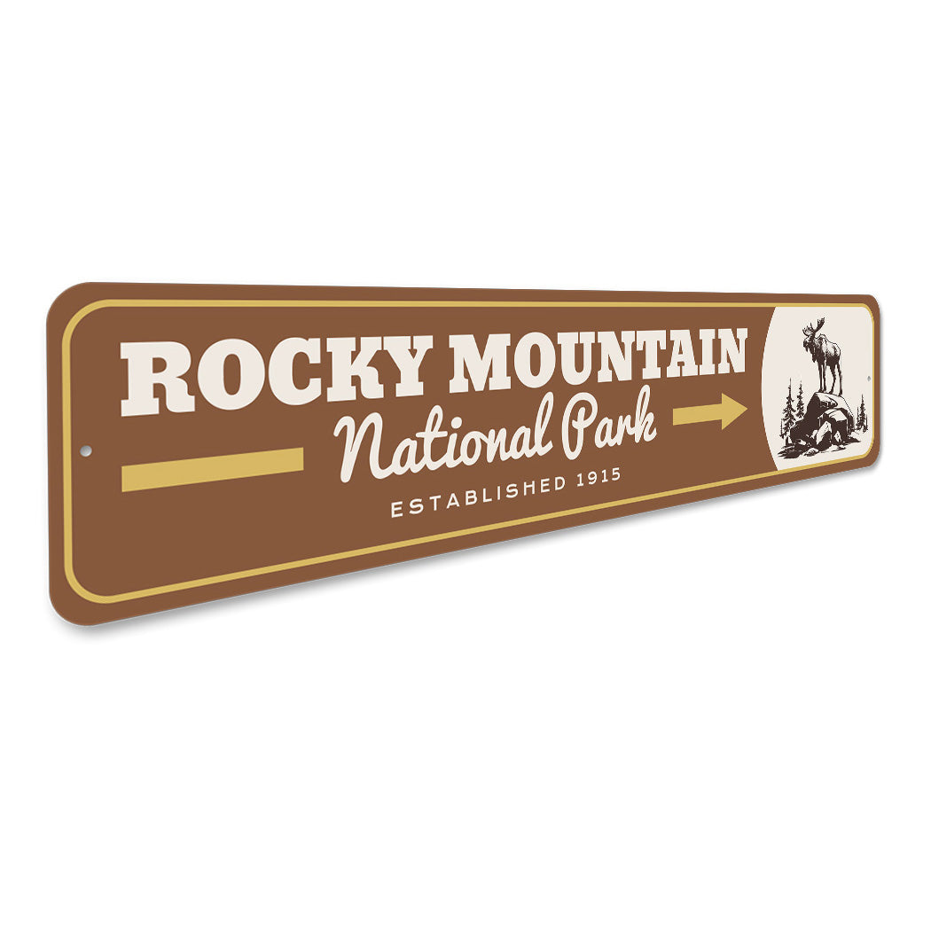 Rocky Mountain National Park Established 1915 Sign