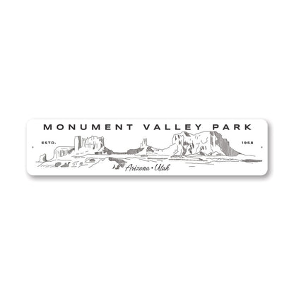 Monument Valley Park Estd 1958 Arizona Utah Sign