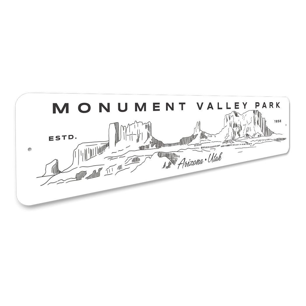 Monument Valley Park Estd 1958 Arizona Utah Sign
