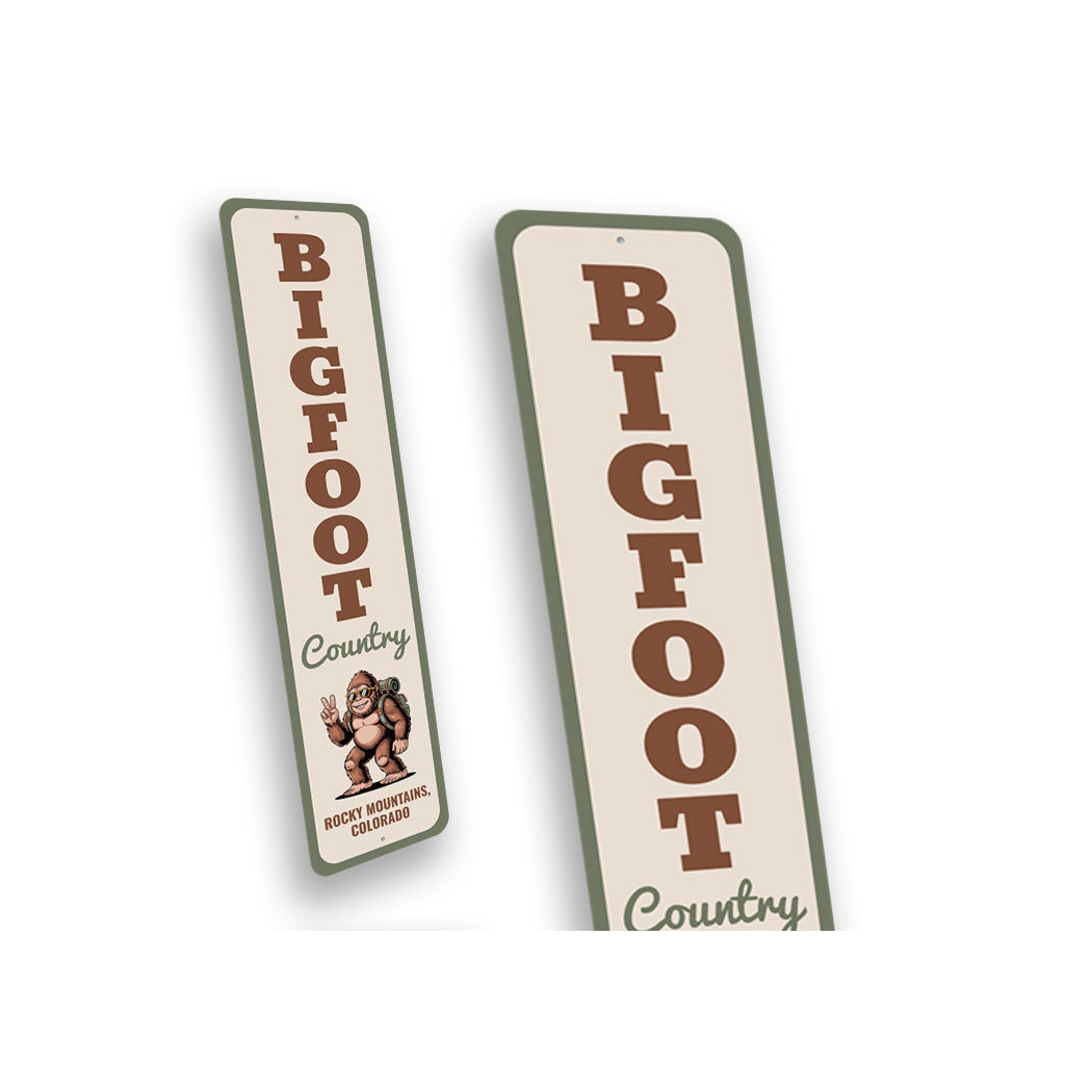 Bigfoot Country Rocky Mountains Colorado Sign