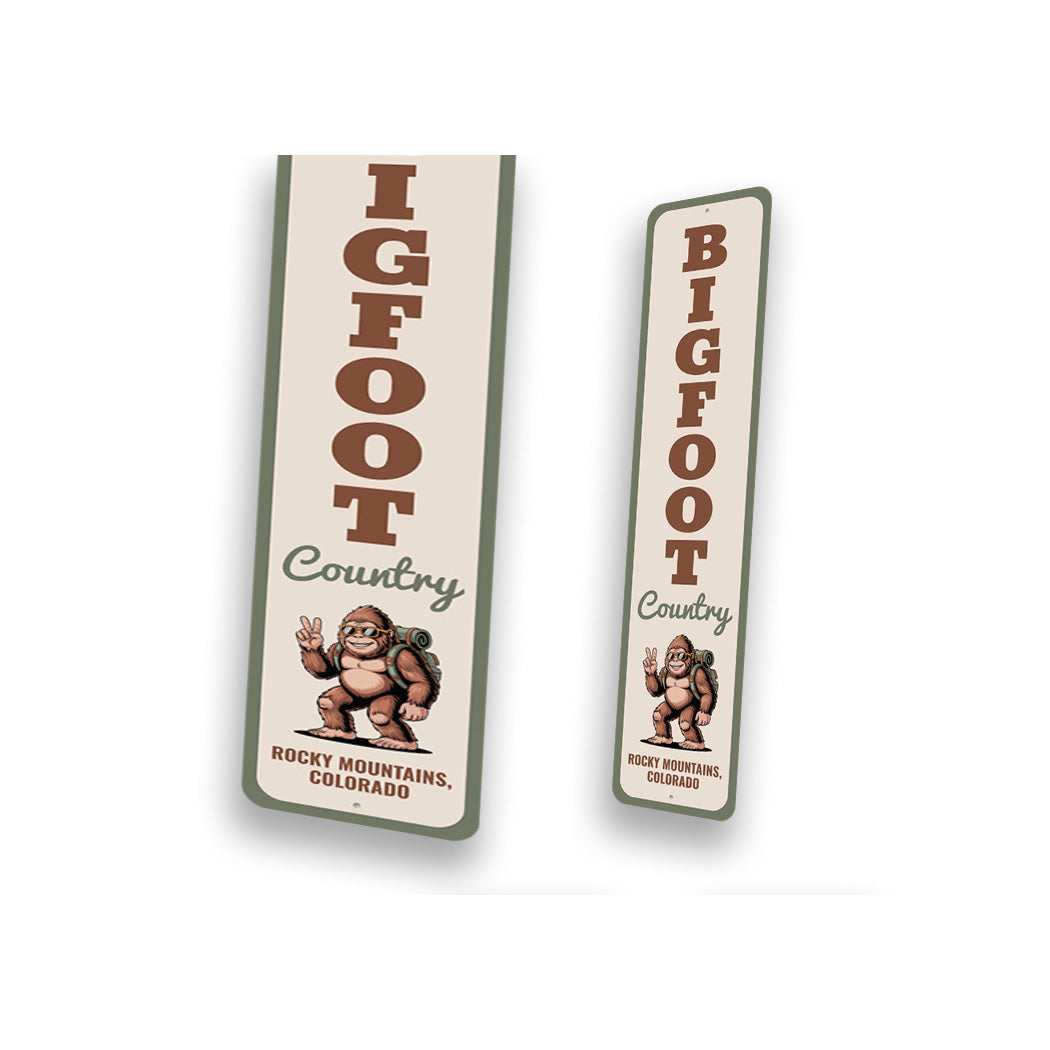 Bigfoot Country Rocky Mountains Colorado Sign