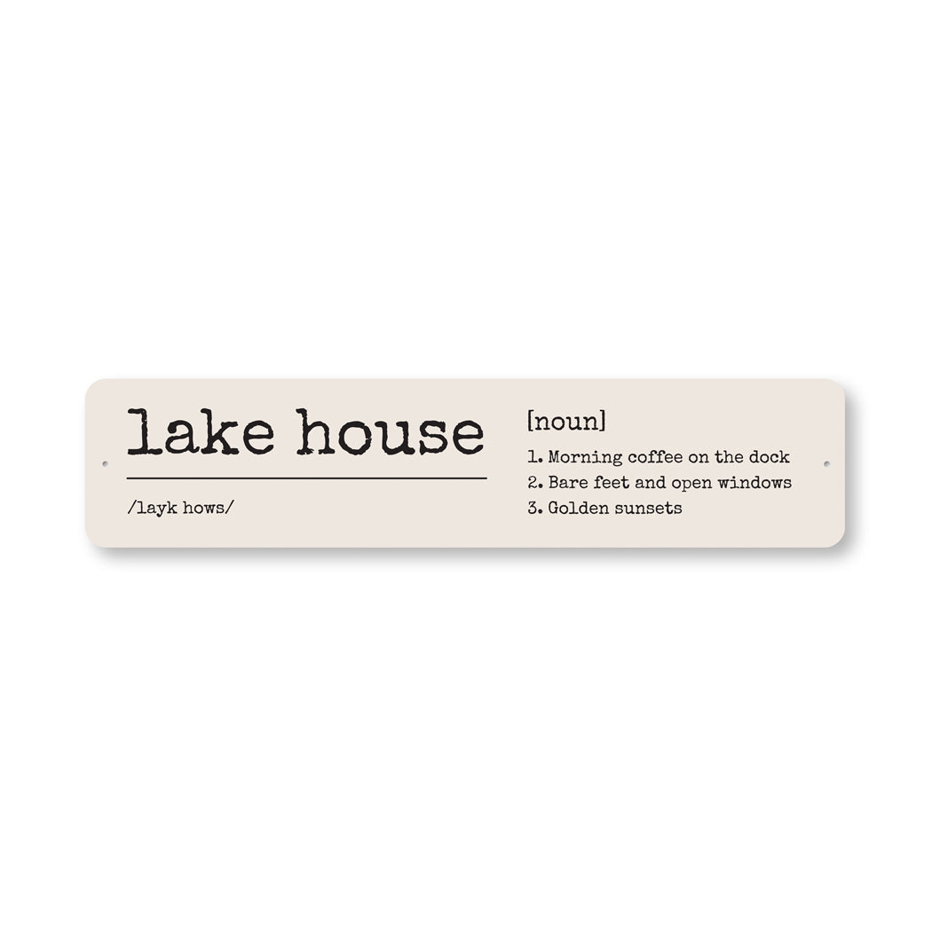 Lake House Morning Coffee On The Dock Sign