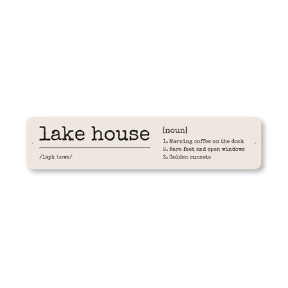 Lake House Morning Coffee On The Dock Sign