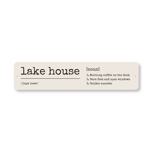 Lake House Morning Coffee On The Dock Sign