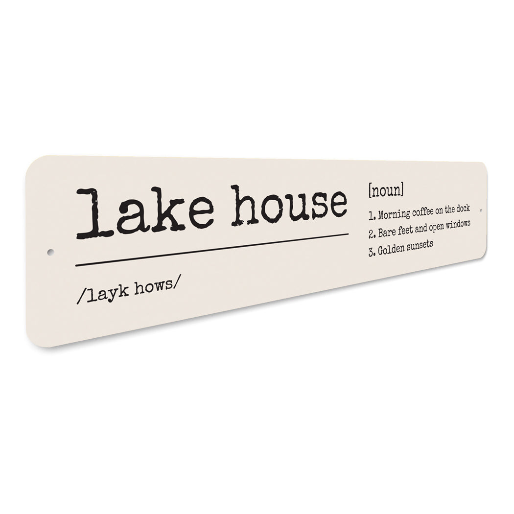 Lake House Morning Coffee On The Dock Sign