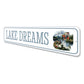 Lake Dreams Jumping Fish Sign