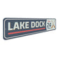 Lake Dock Open 24 Hours Crossed Paddles Sign
