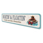 Boatin' And Floatin' Lake Of The Ozarks Sign