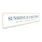 Sunshine & Lake Time Beverly Shores Indiana Sign