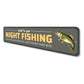 Let's Go Night Fishing When The Lake Goes Still Sign