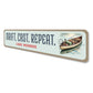 Drift Cast Repeat Lake Monroe Sign