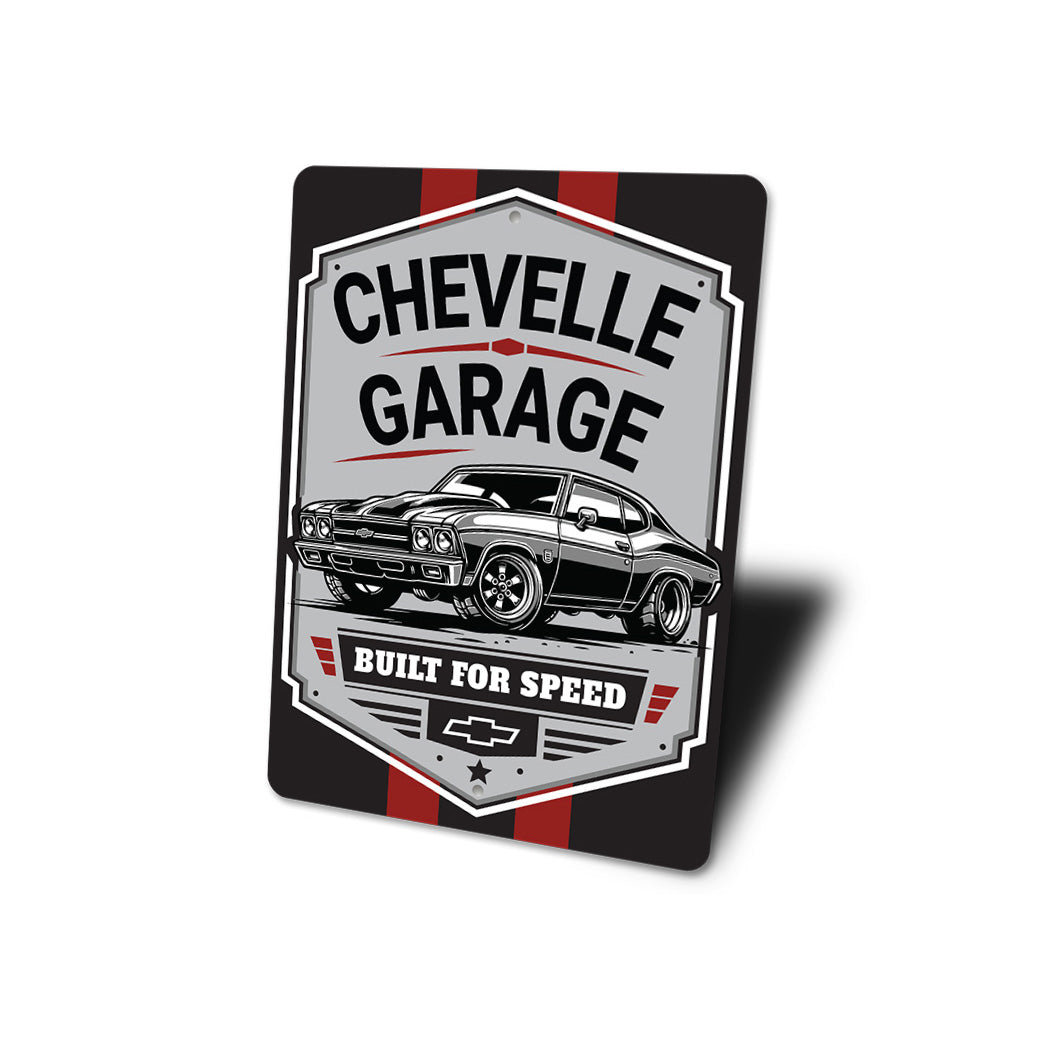 Chevelle Garage Built For Speed Sign