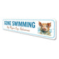 Pig Beach Big Major Cay Bahamas Gone Swimming Sign
