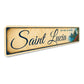 Saint Lucia Two Pitons Paradise Sign