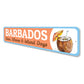 Barbados Rum Waves And Island Days Sign