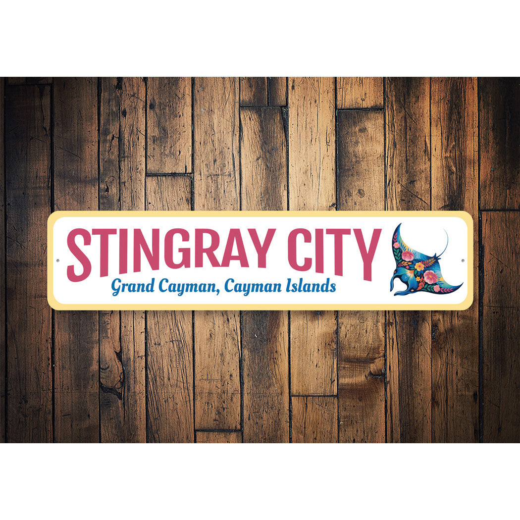 Stingray City Grand Cayman Islands Sign