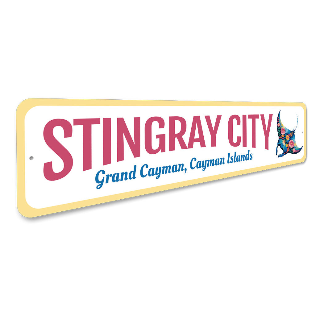 Stingray City Grand Cayman Islands Sign