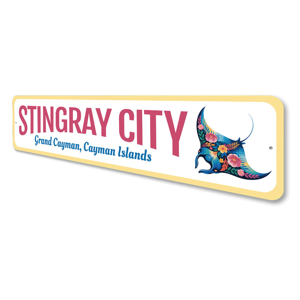 Stingray City Grand Cayman Islands Sign