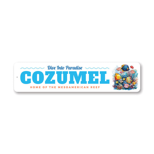 Cozumel Dive Into Paradise Home Of Mesoamerican Reef Sign