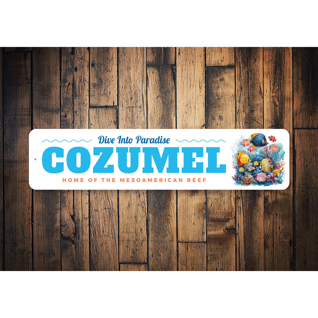Cozumel Dive Into Paradise Home Of Mesoamerican Reef Sign