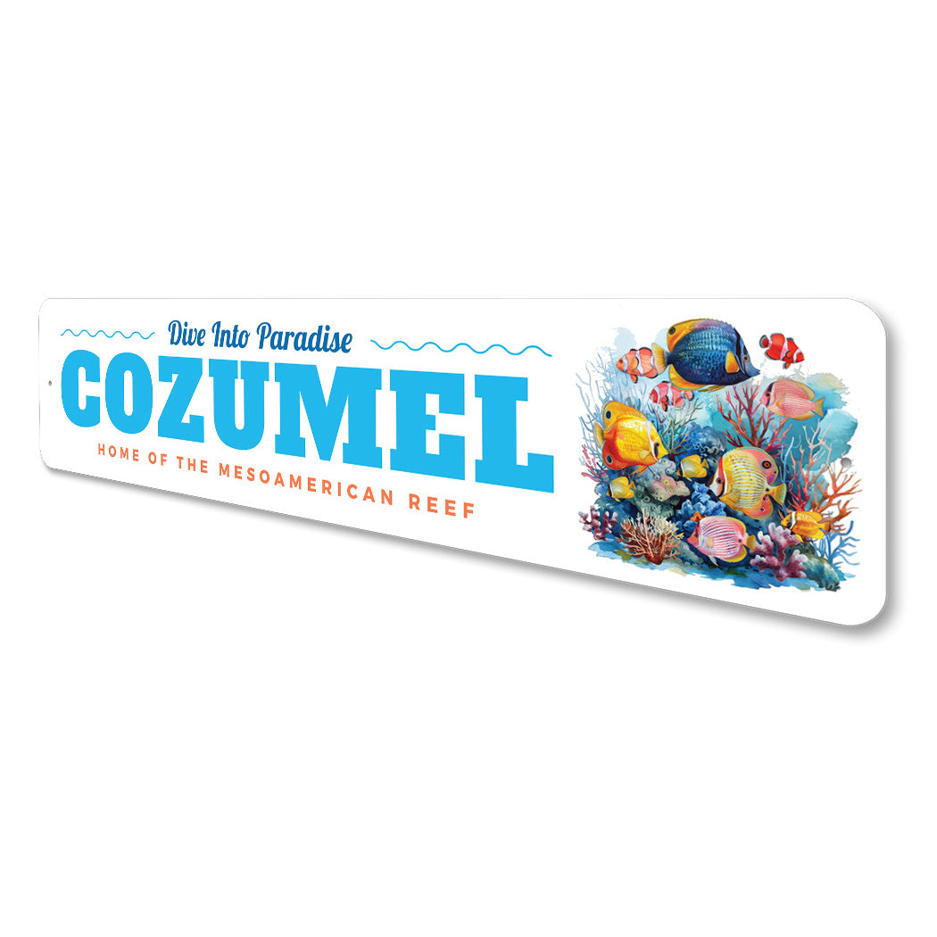 Cozumel Dive Into Paradise Home Of Mesoamerican Reef Sign