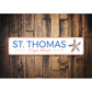 St Thomas Virgin Islands Caribbean Sign