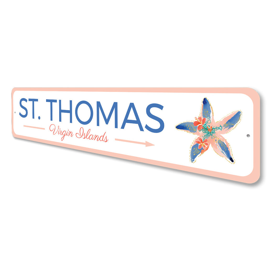St Thomas Virgin Islands Caribbean Sign