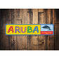 Aruba One Happy Island Caribbean Sign