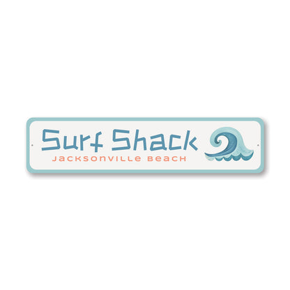 Surf Shack Personalized Ville Beach Wave Sign