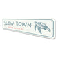 Sea Turtle Slow Down Cocoa Beach Florida Sign