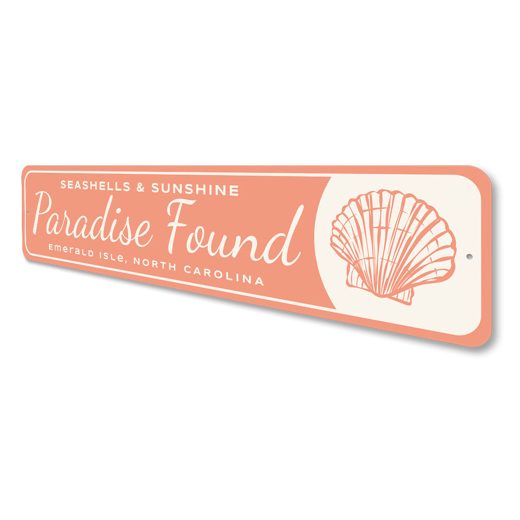 Seashells And Sunshine Paradise Found Emerald Isle Sign