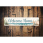 Welcome Home Sand Beach Starfish Seashell Sign