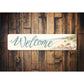 Welcome Sand Beach Starfish Seashell Sign