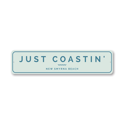 Just Coastin New Smyrna Beach Sign